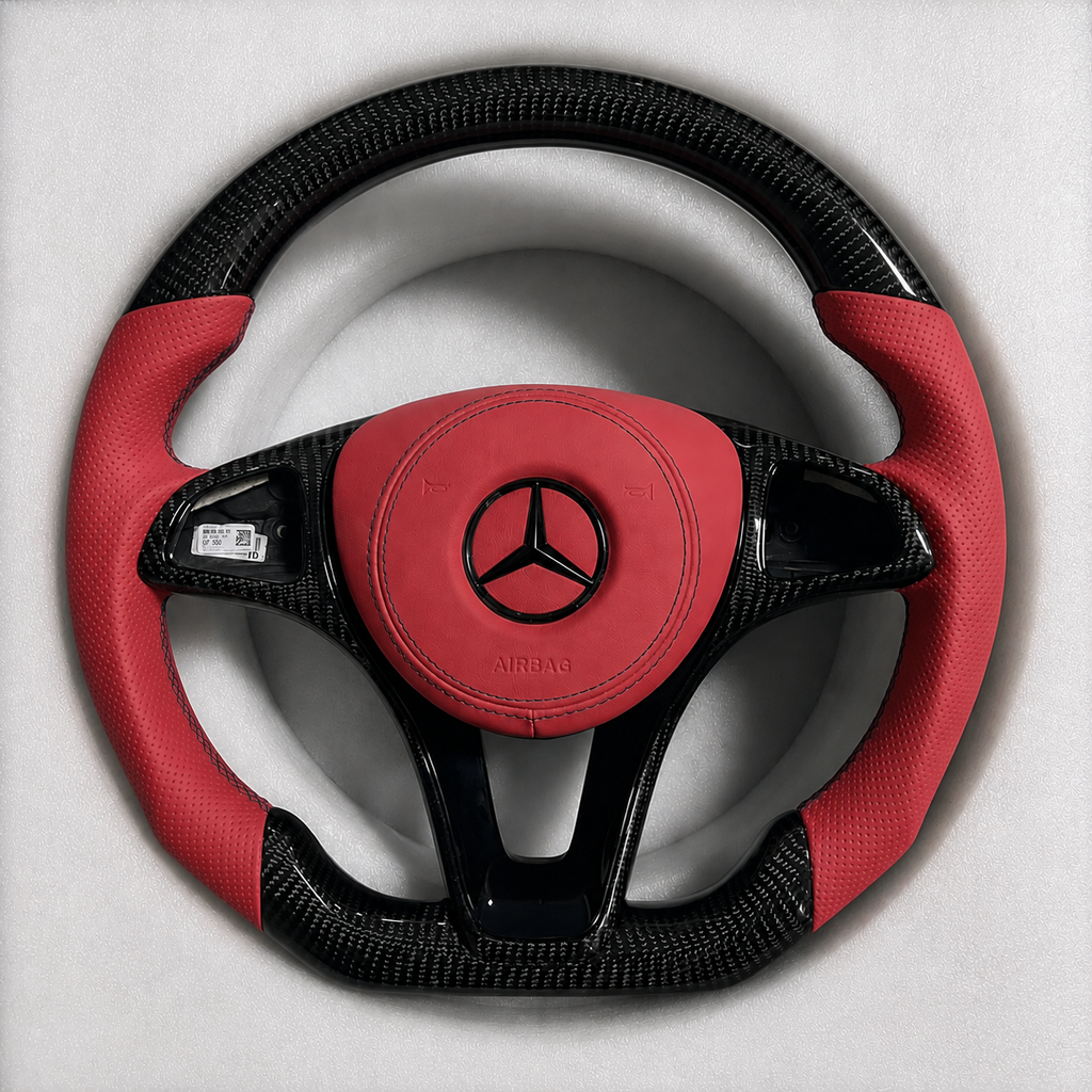 Mercedes-Benz Steering Wheel (Carbon Fiber+Perforated Leather) &7