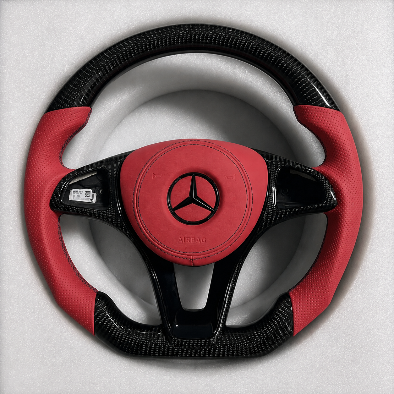 Mercedes-Benz Steering Wheel (Carbon Fiber+Perforated Leather) &7