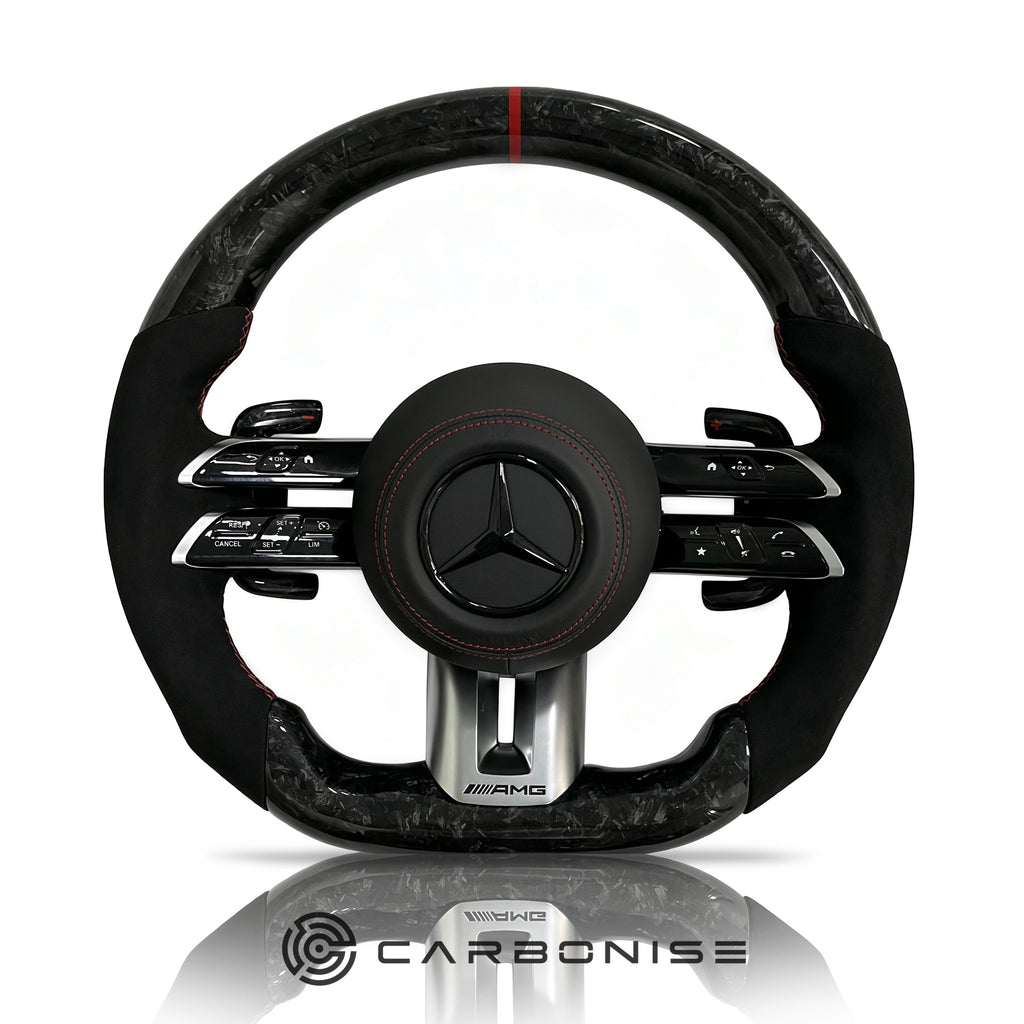 Mercedes-Benz Steering Wheel (Forged Carbon Fiber+Alcantara) #Q11