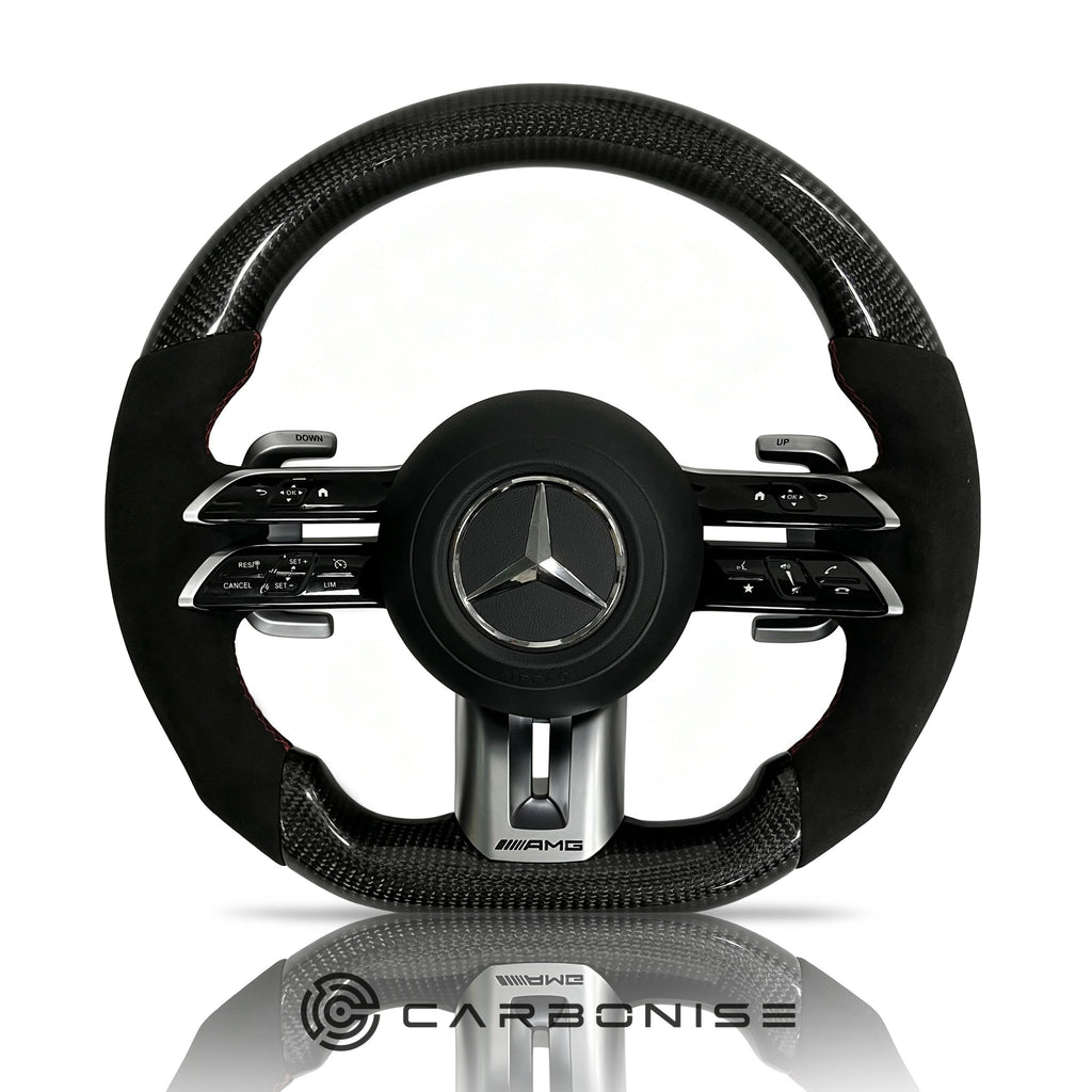 Mercedes-Benz Steering Wheel (Carbon Fiber+Alcantara) #Q12