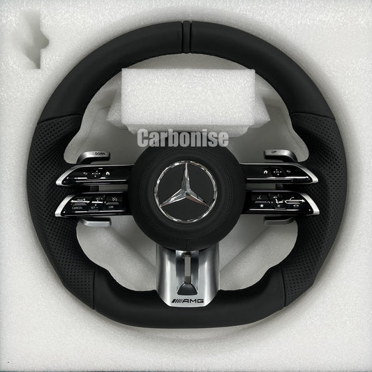 Mercedes-Benz Full Leather Steering Wheel #Q16