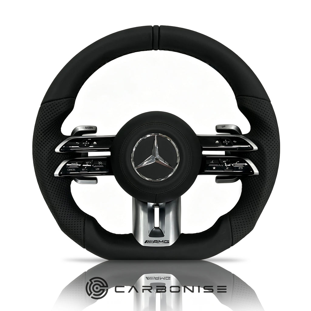 Mercedes-Benz Steering Wheel (Smooth Leather+Perforated Leather) #Q16