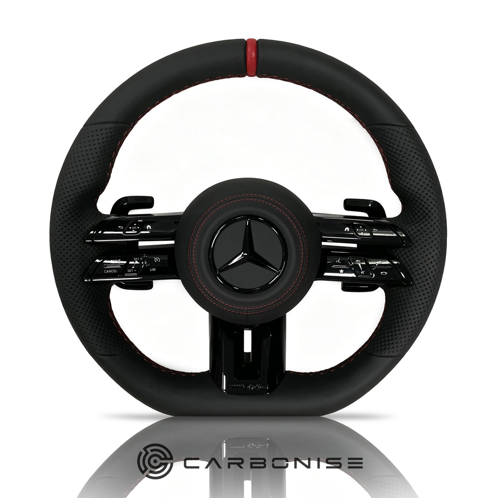 Mercedes-Benz Steering Wheel (Smooth Leather+Perforated Leather) #Q17