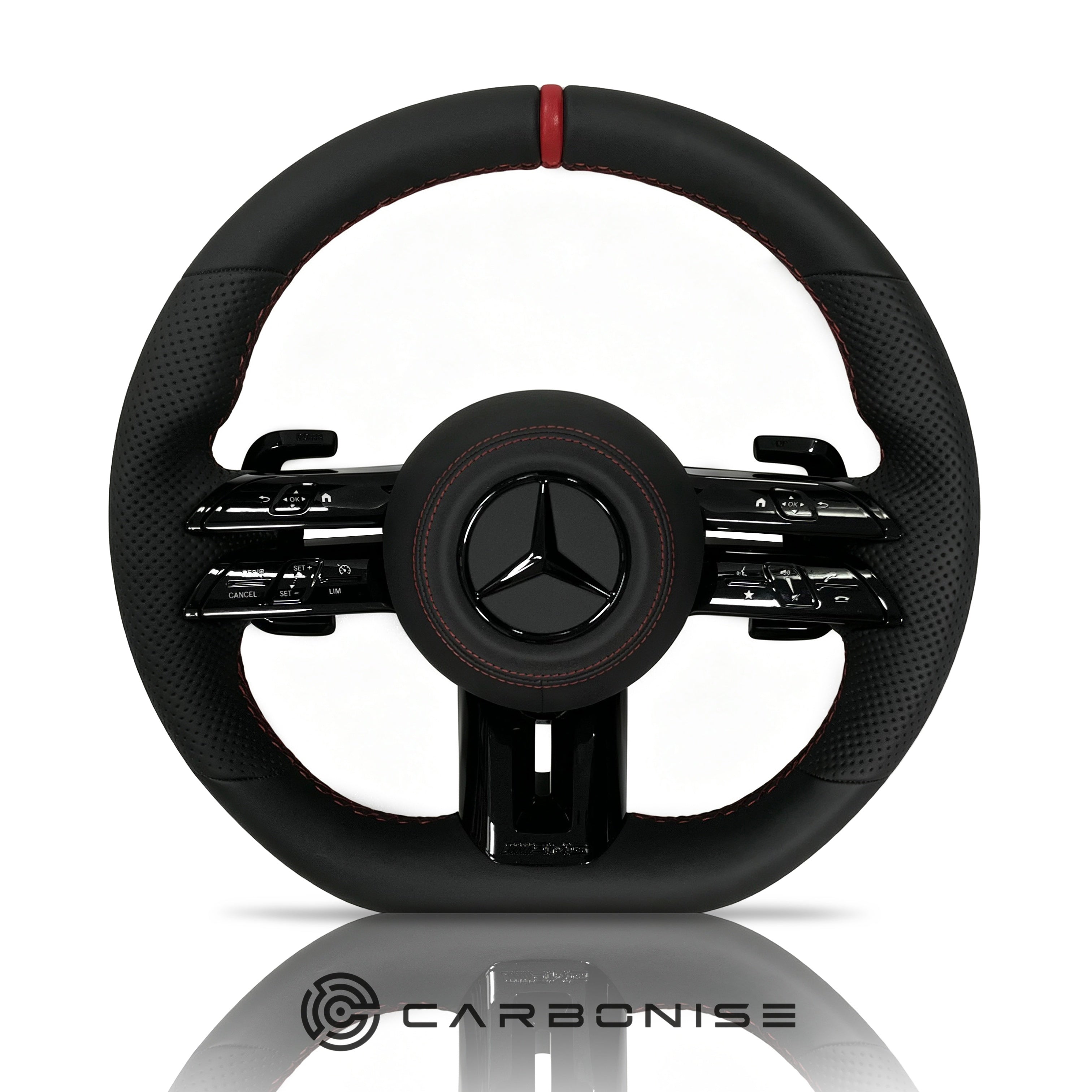 Mercedes-Benz Steering Wheel (Smooth Leather+Perforated Leather) #Q17