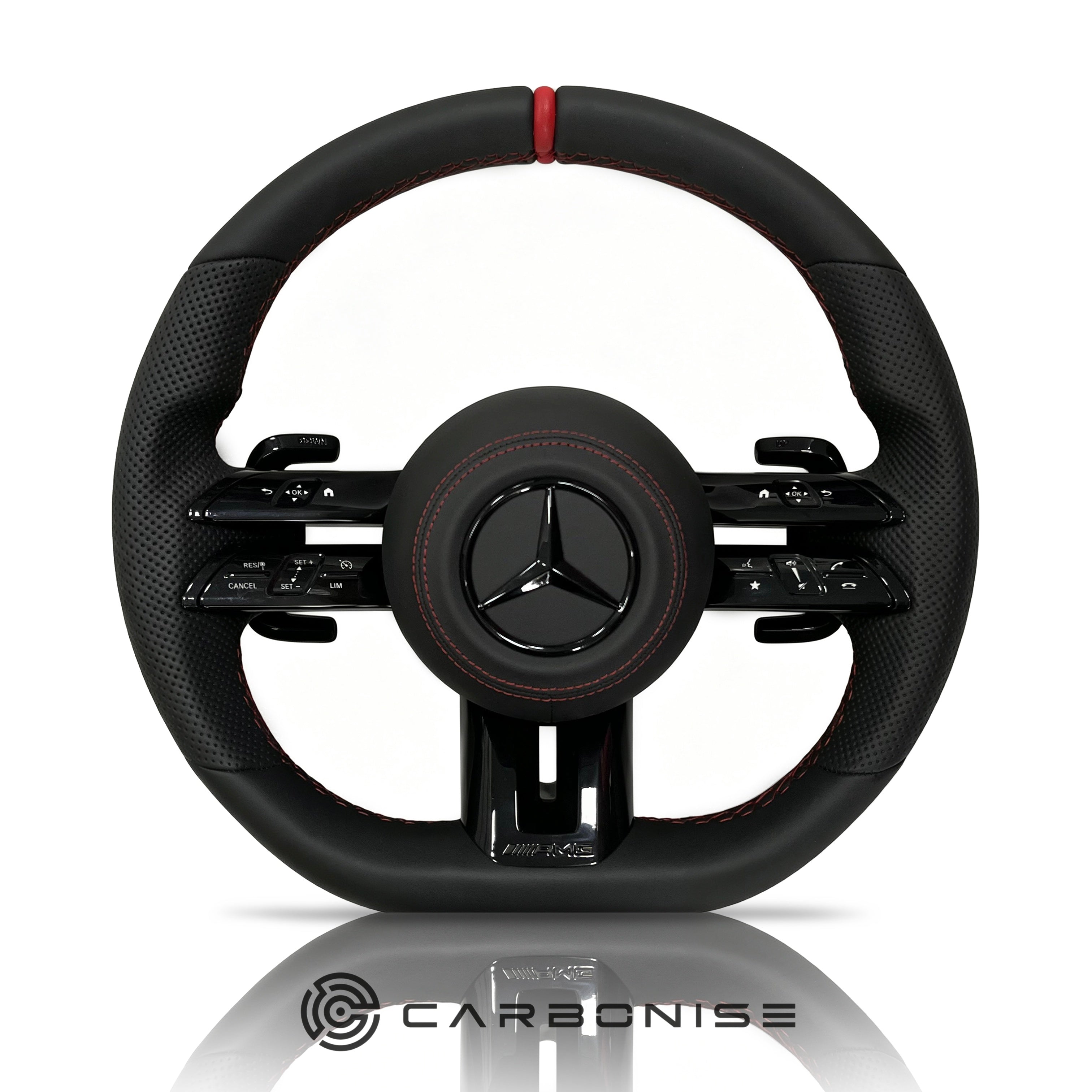 Mercedes-Benz Steering Wheel (Smooth Leather+Perforated Leather) #Q24