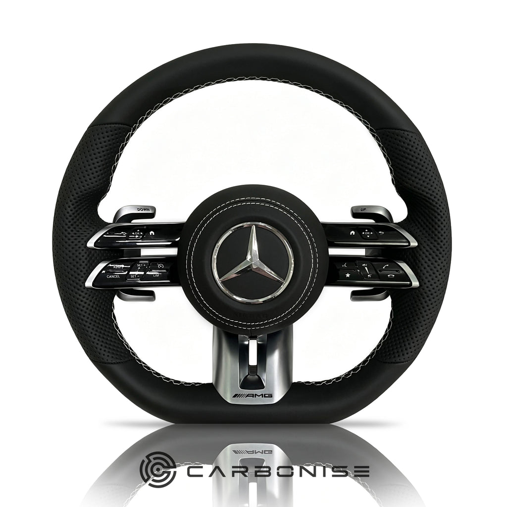 Mercedes-Benz Steering Wheel (Smooth Leather+Perforated Leather) #Q25