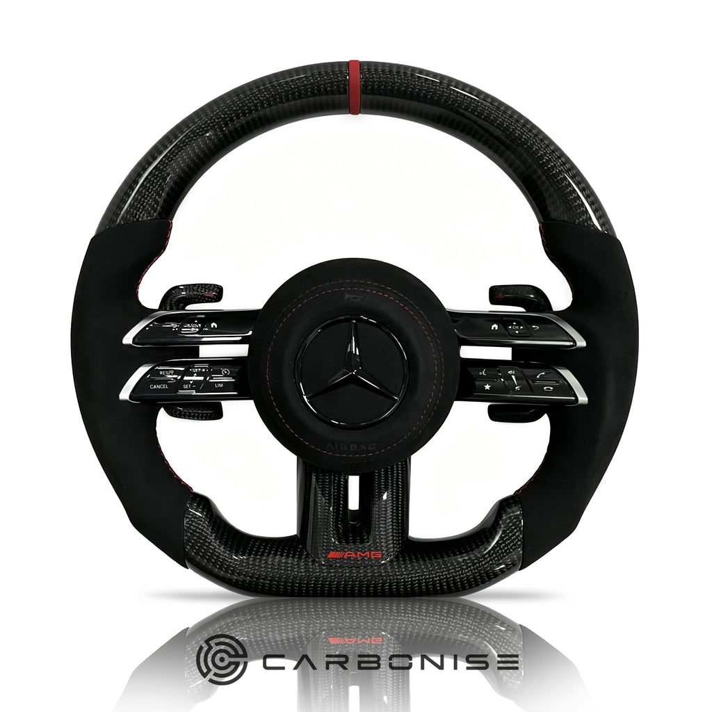 Mercedes-Benz Steering Wheel (Carbon Fiber+Alcantara) #Q27