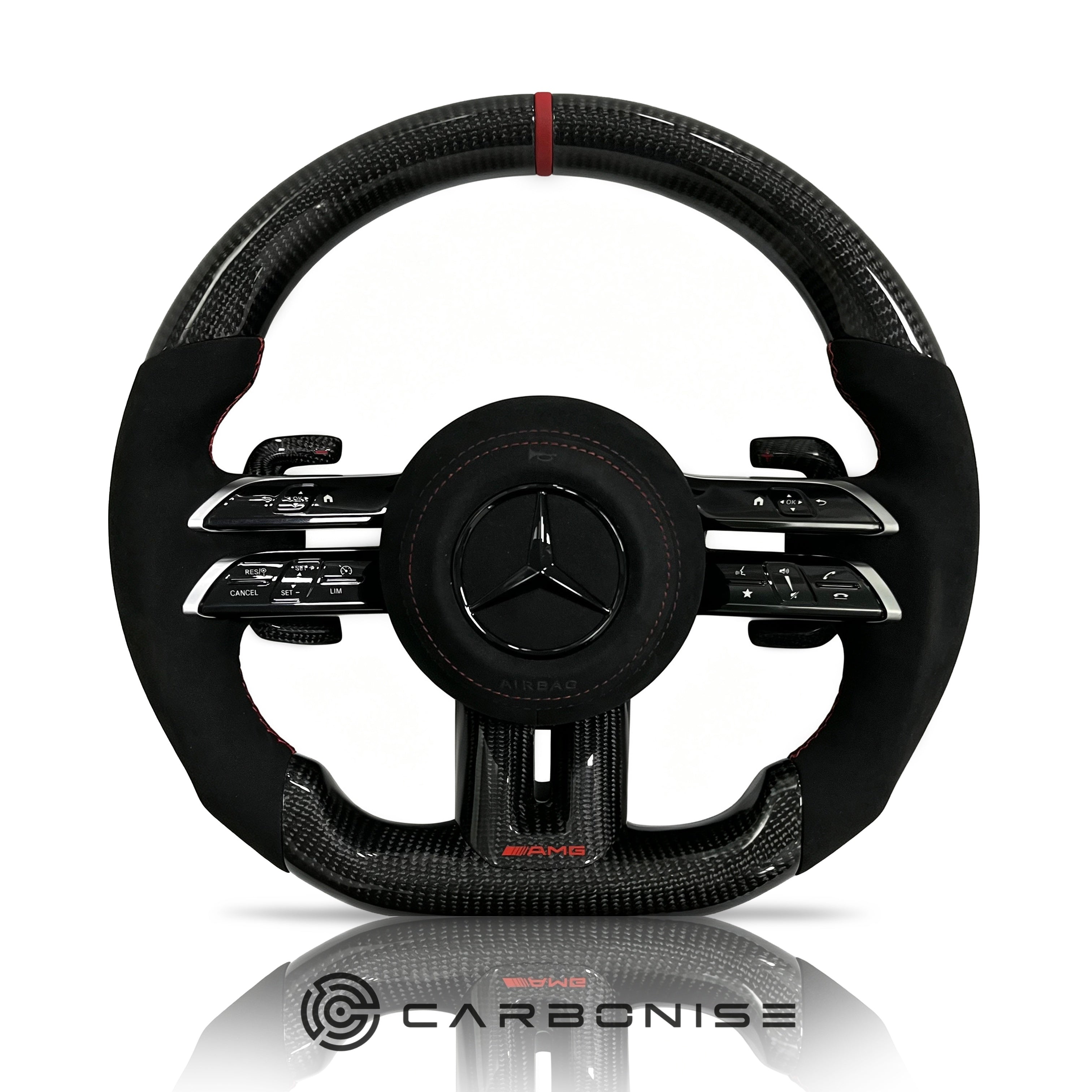 Mercedes-Benz Steering Wheel (Carbon Fiber+Alcantara) #Q27
