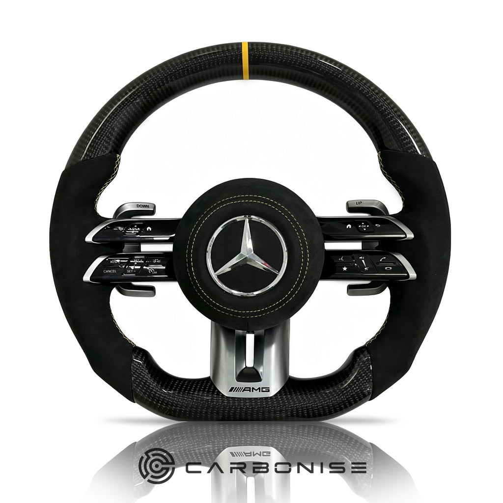 Mercedes-Benz Steering Wheel (Carbon Fiber+Alcantara) #Q28