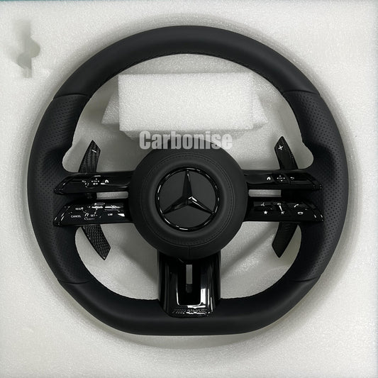 Mercedes-Benz Full Leather Steering Wheel #Q29