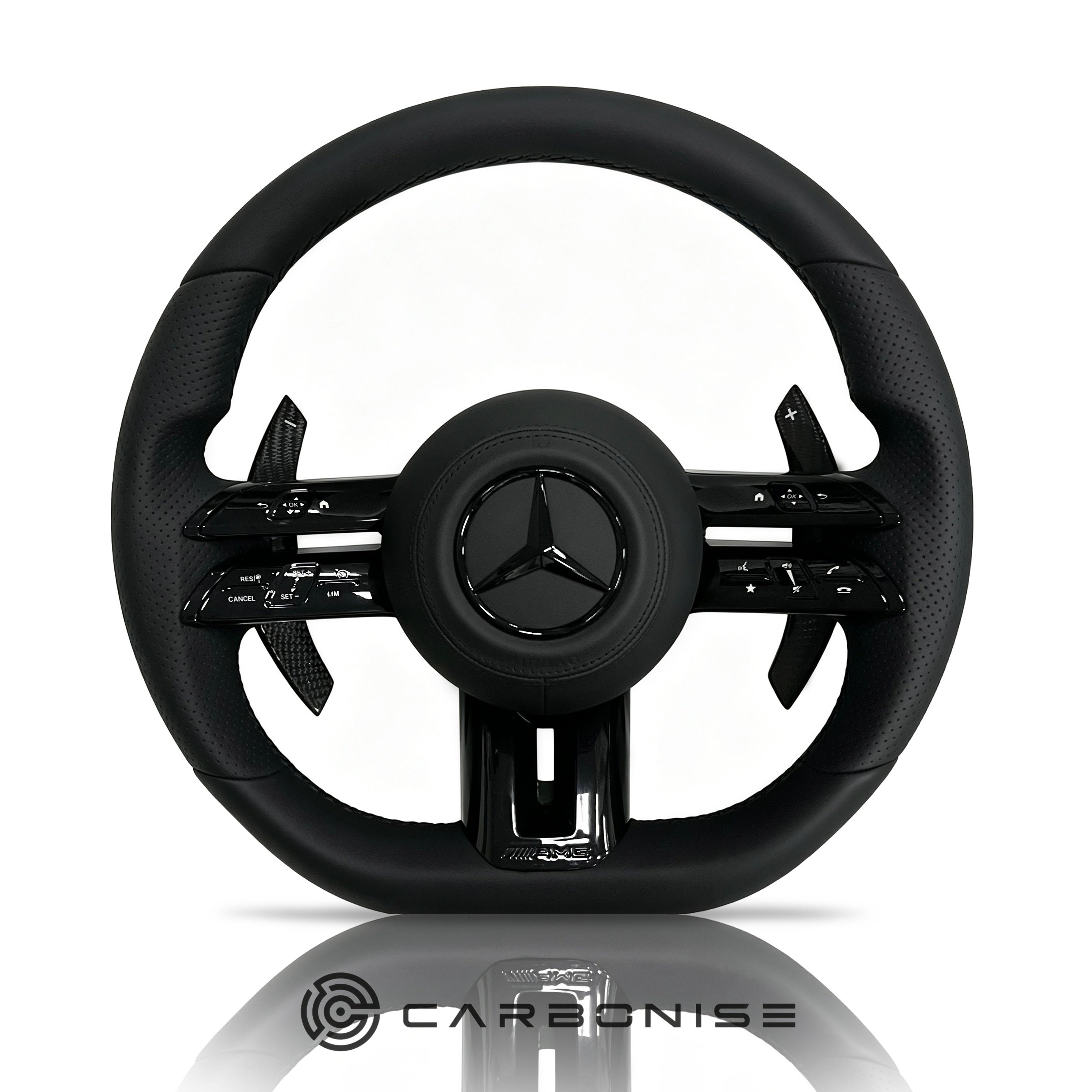 Mercedes-Benz Steering Wheel (Smooth Leather+Perforated Leather) #Q29