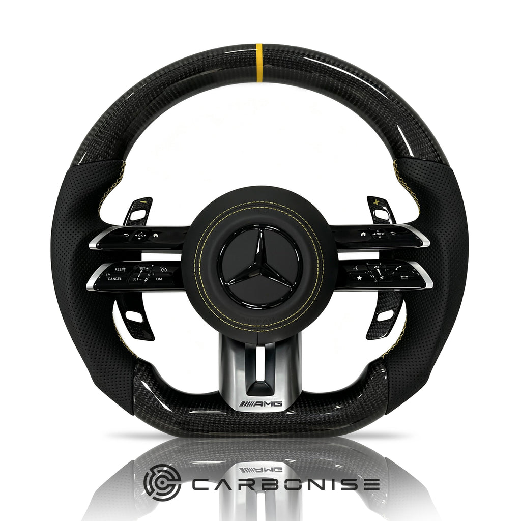 Mercedes-Benz Steering Wheel (Carbon Fiber+Perforated Leather) #Q2