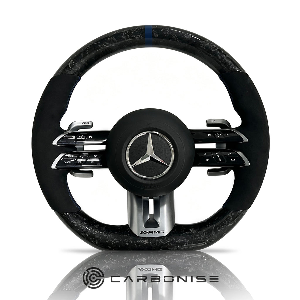 Mercedes-Benz Steering Wheel (Forged Carbon Fiber+Alcantara) #Q42