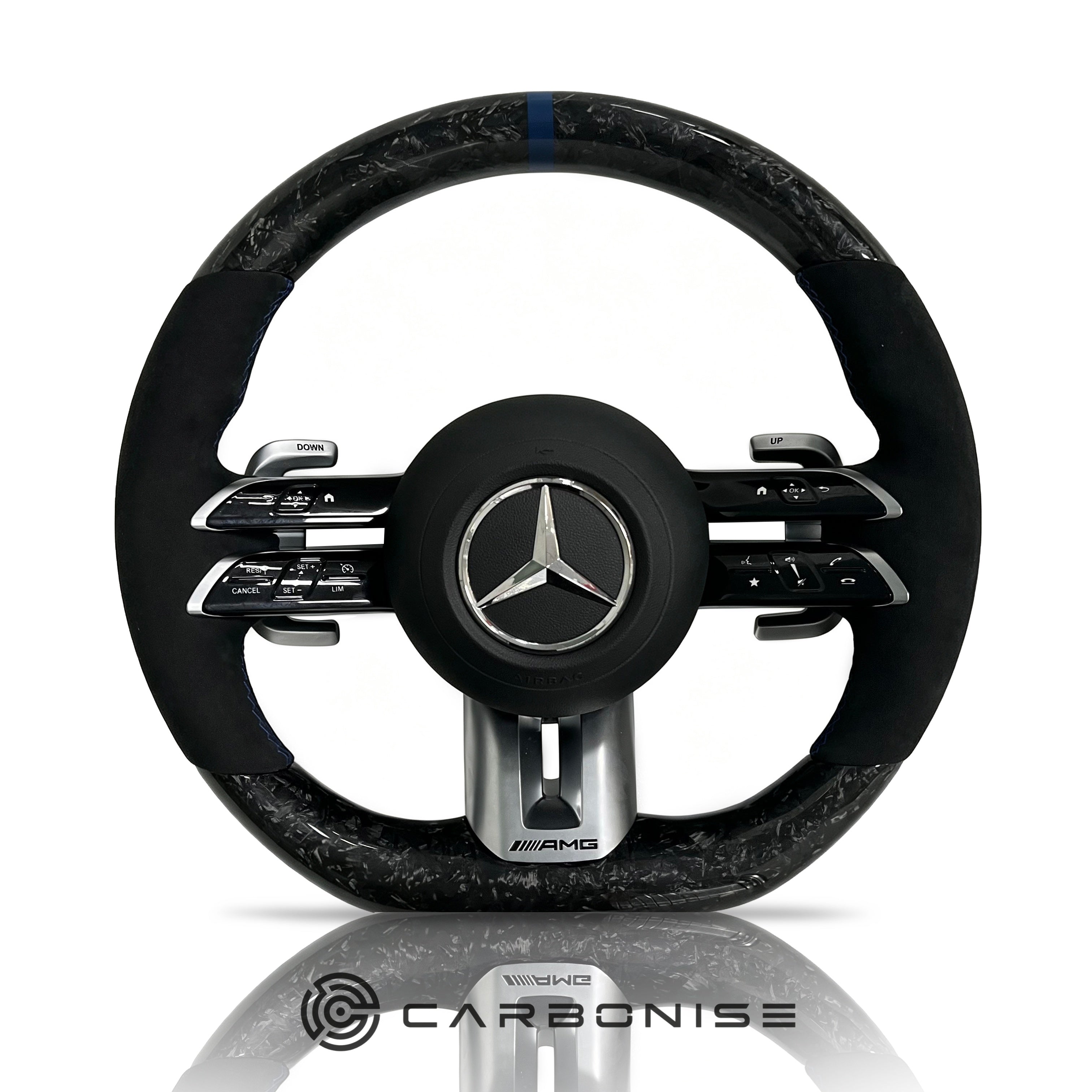 Mercedes-Benz Steering Wheel (Forged Carbon Fiber+Alcantara) #Q42