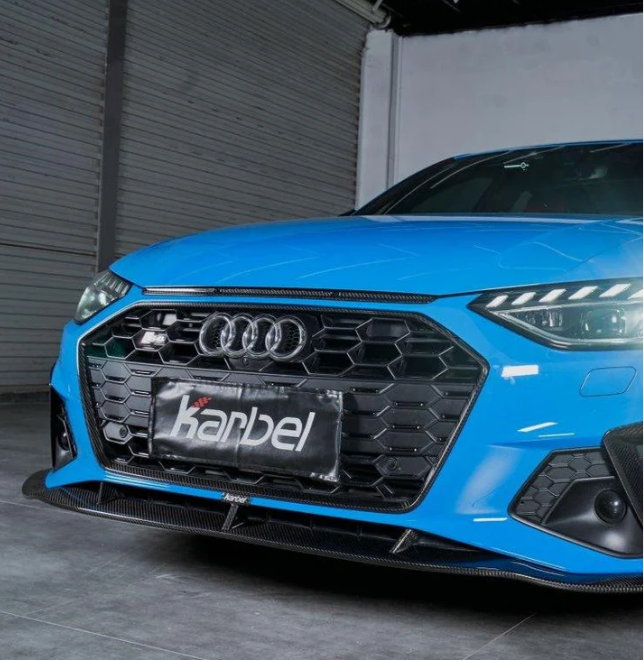 Karbel-Dry Carbon Front Grill Frame for Audi S4 & A4 S Line B9.5 Dry Carbon Fiber