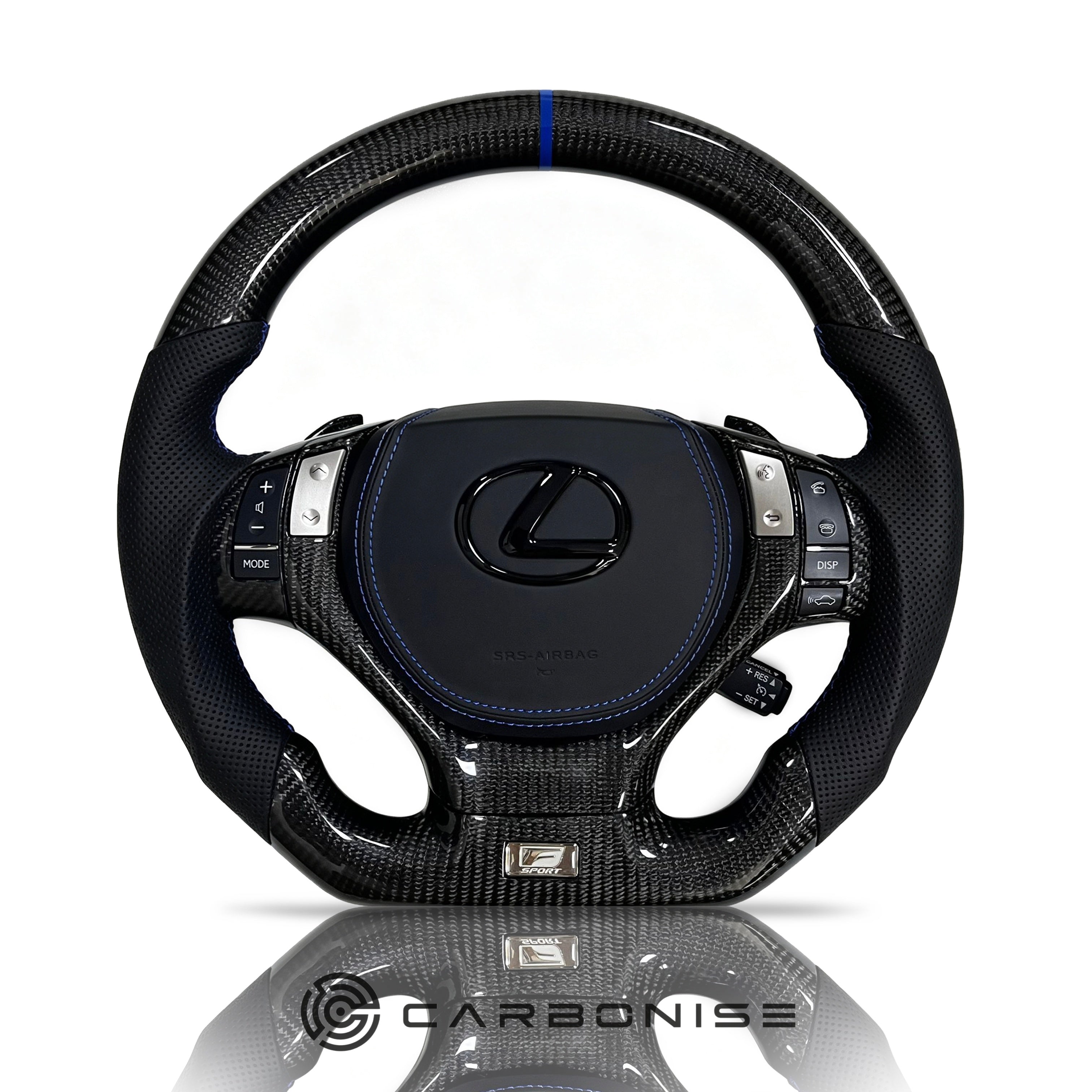 Lexus GS/ES/RX Steering Wheel (Carbon Fiber+Perforated Leather)