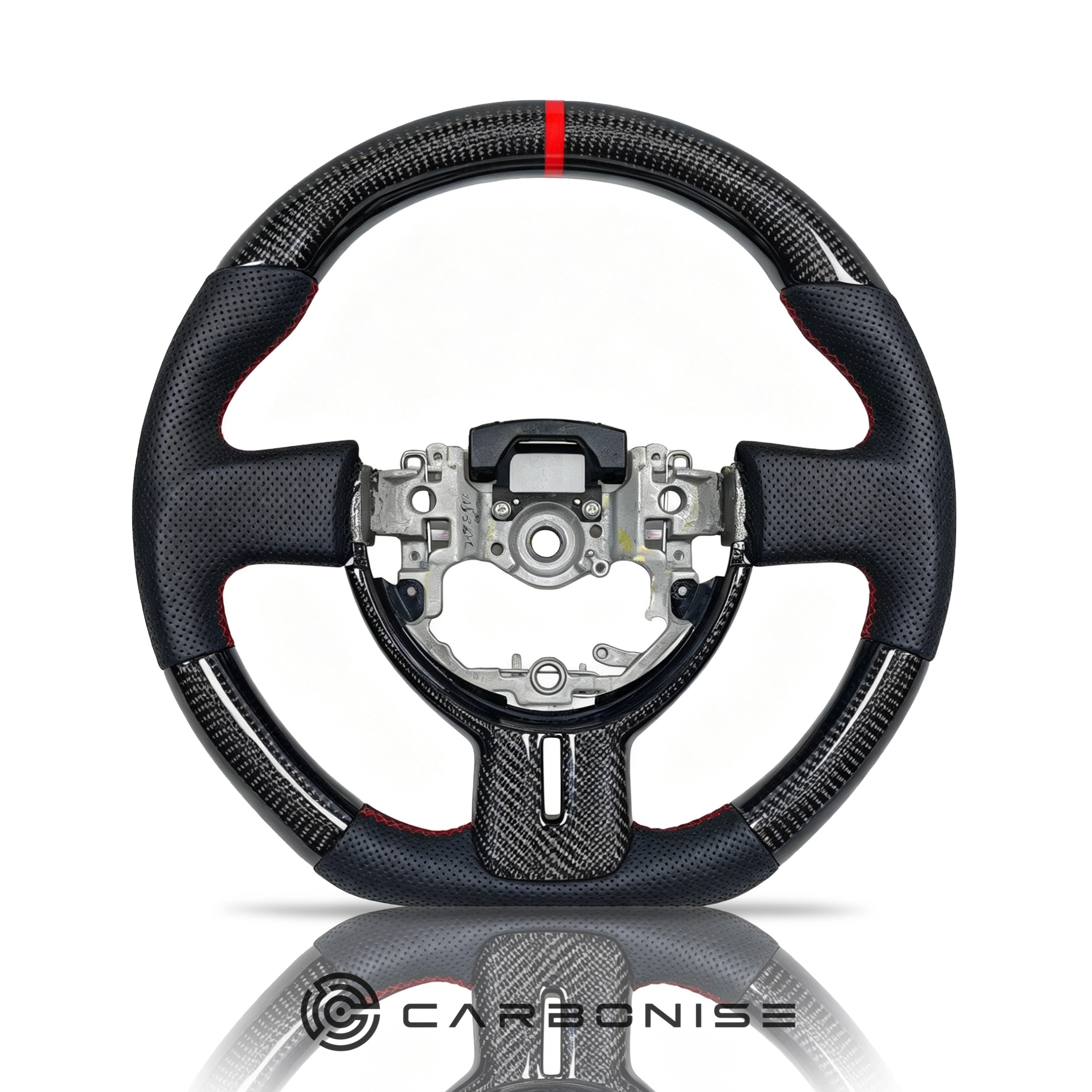 Toyota GT86 Carbon fiber Steering Wheel (Carbon Fiber+Perforated Leather) #02
