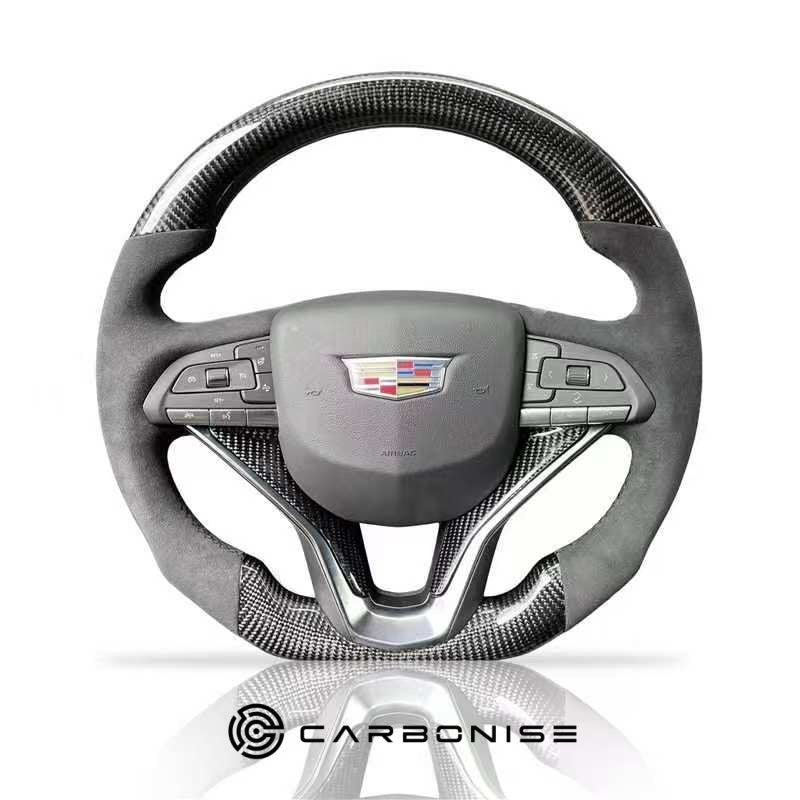 Cadillac Steering Wheel(Carbon Fiber+Alcantara) @10