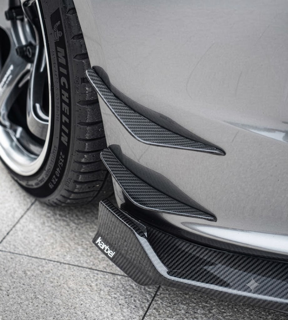 Karbel-Dry Carbon Front Canards for Tesla Model 3 Highland 2024-ON Dry Pre-preg Carbon Fiber