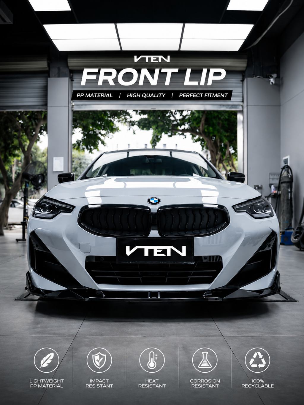 VTEN-BMW 2 SERIES G42 M240I PP FRONT LIP