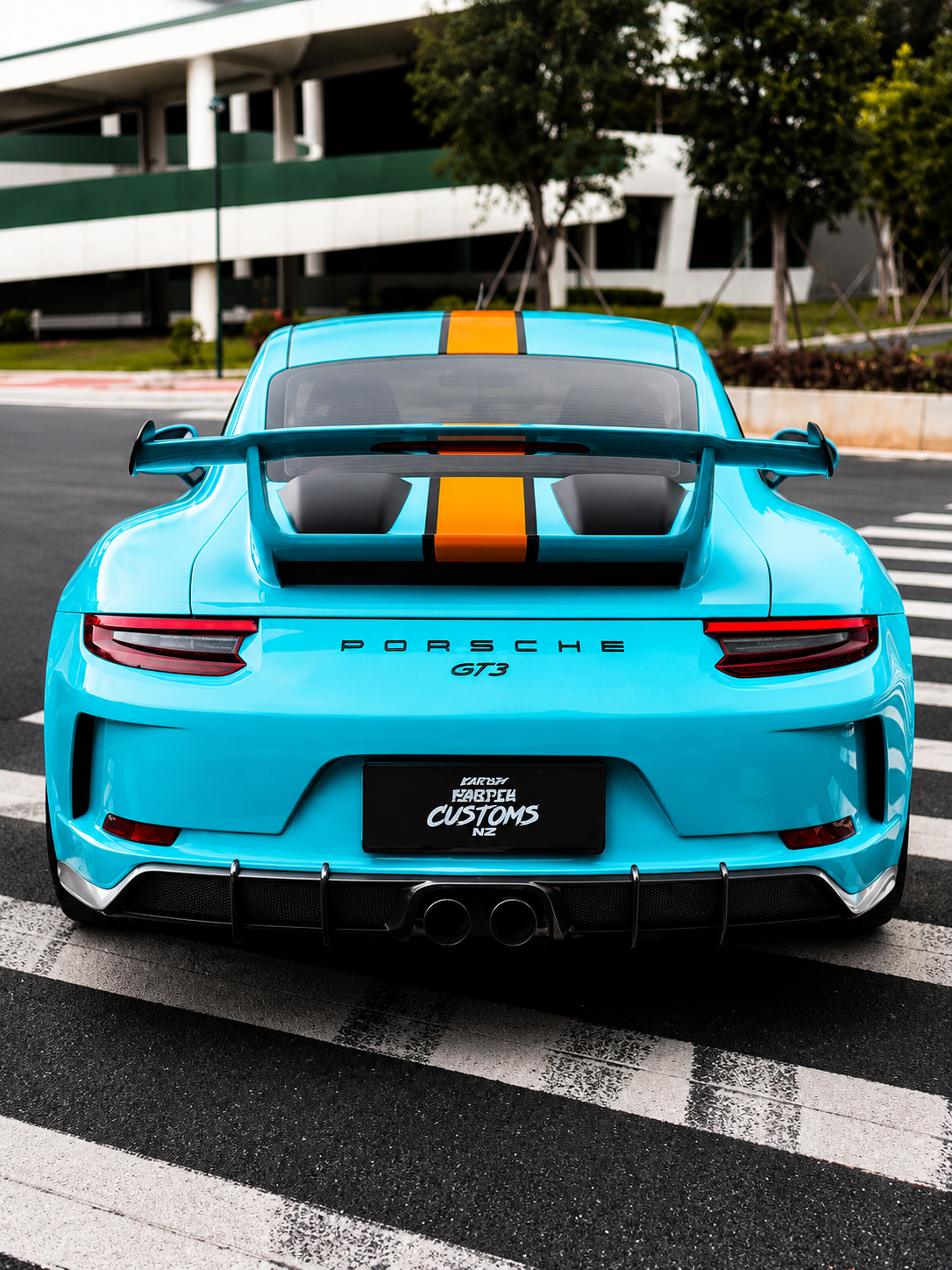 Karbel-Dry Carbon Rear Diffuser for Porsche 911 991.2 GT3 Pre-preg Carbon Fiber