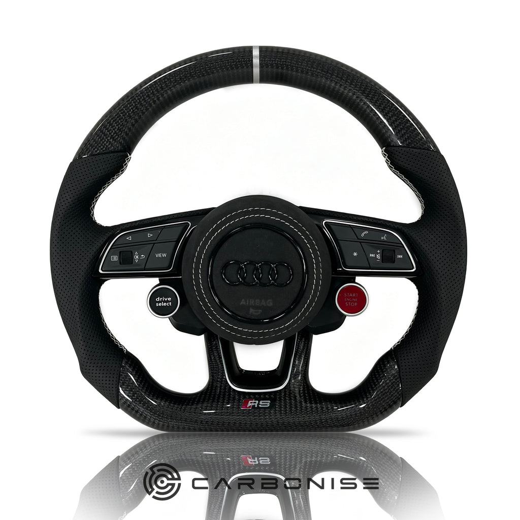 Audi Steering Wheel (Carbon Fiber+Perforated Leather) #19