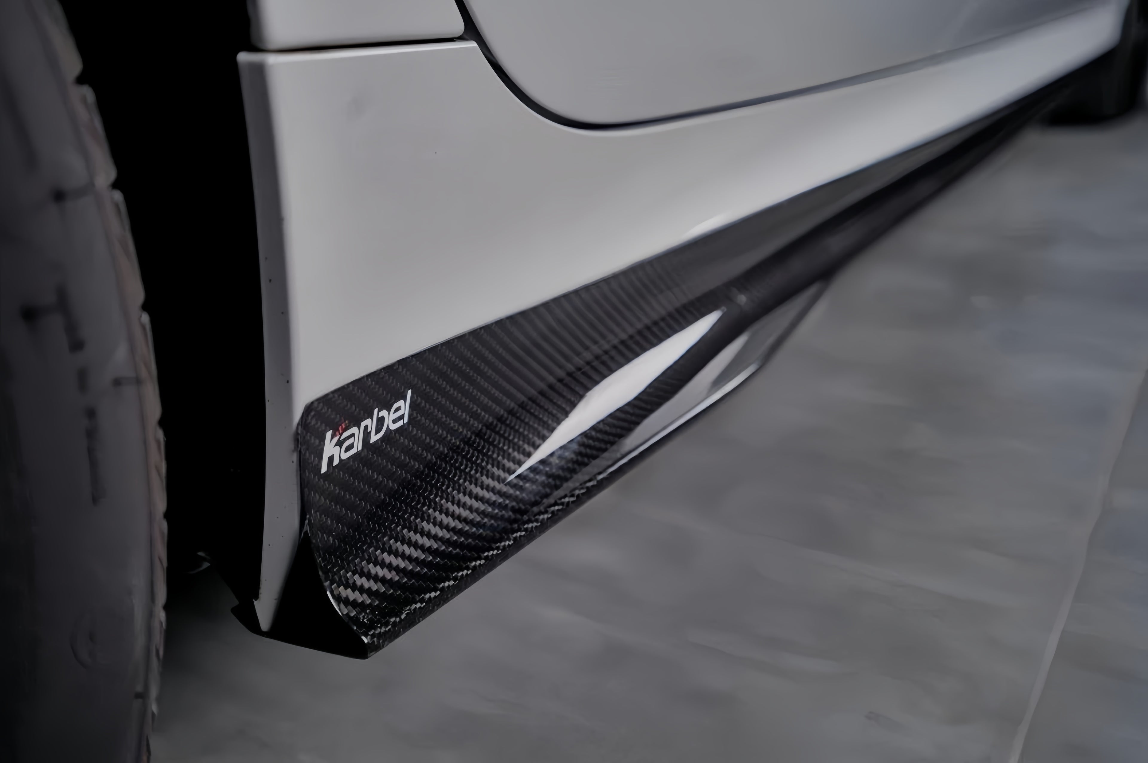 Karbel-Dry Carbon Fiber Side Skirts for BMW 3 Series G20 Pre-LCI