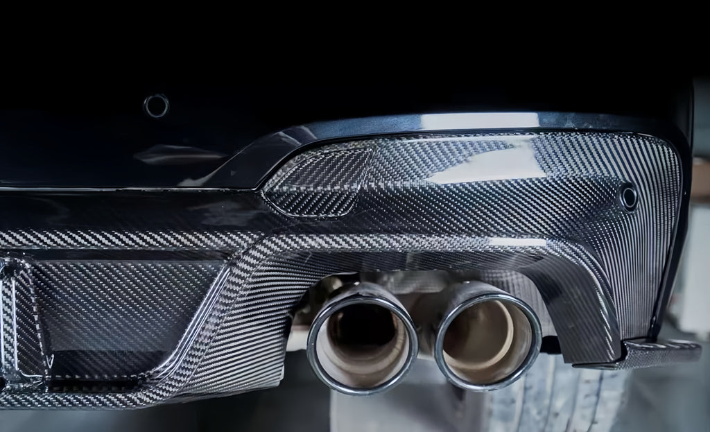 Karbel-Dry Carbon Fiber Rear Diffuser & Canards for BMW X3/X3M/X3MC F97 Pre-LCI