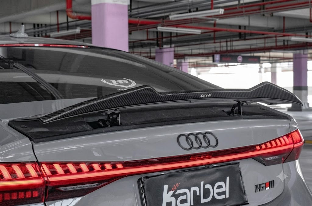 Karbel-Dry Carbon V2 Rear Spoiler for Audi RS7 S7 A7 C8 Carbon Fiber