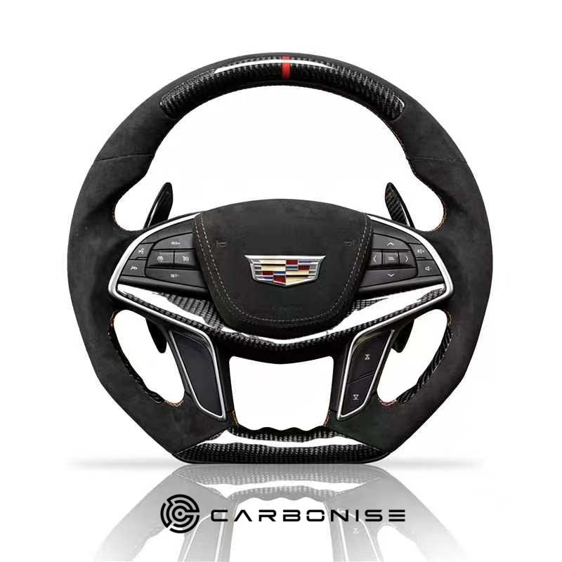 Cadillac Steering Wheel(Carbon Fiber+Alcantara) @12