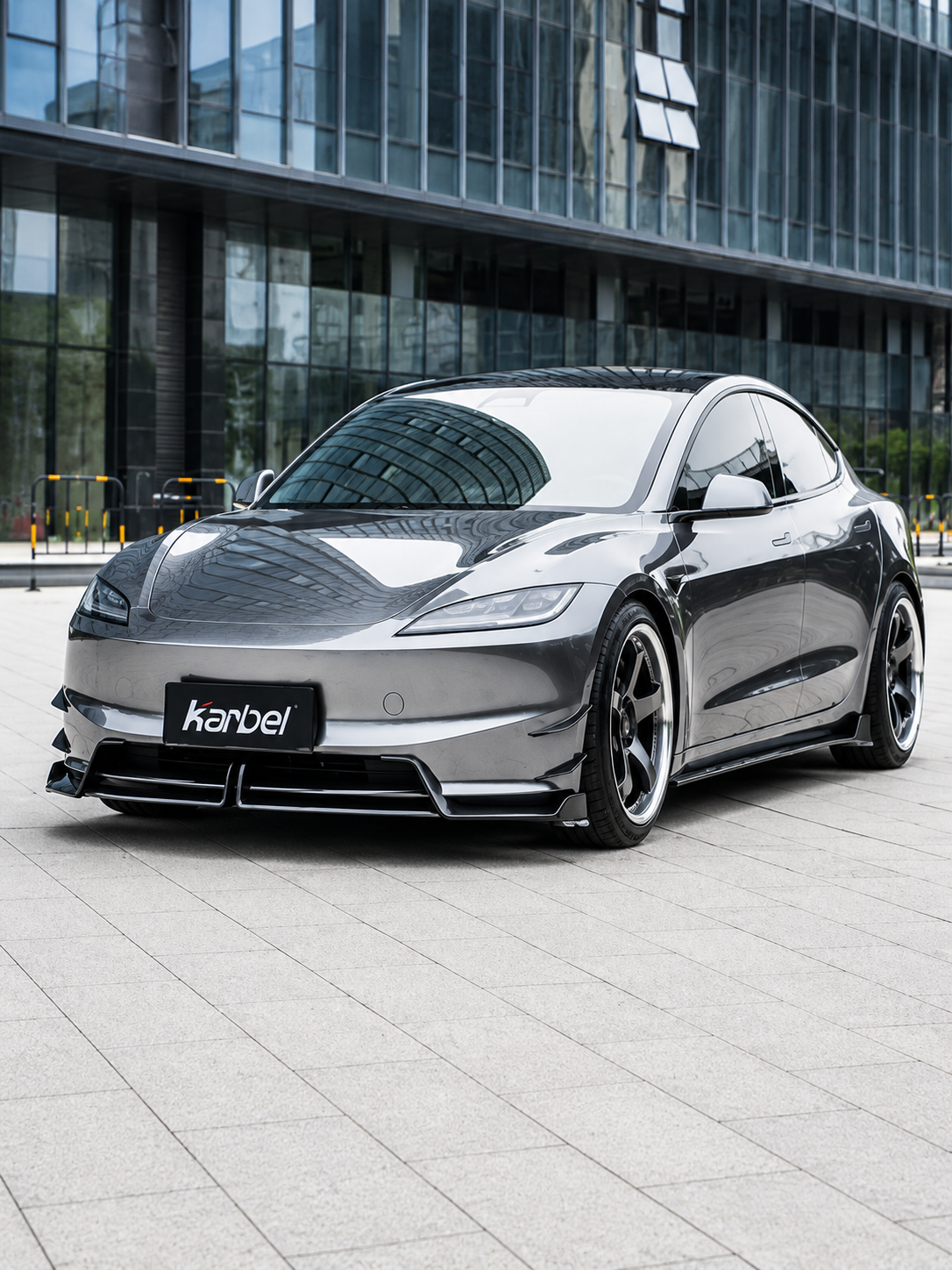 Karbel-Dry Carbon Front Lip for Tesla Model 3 Highland 2024-ON Dry Pre-preg Carbon Fiber