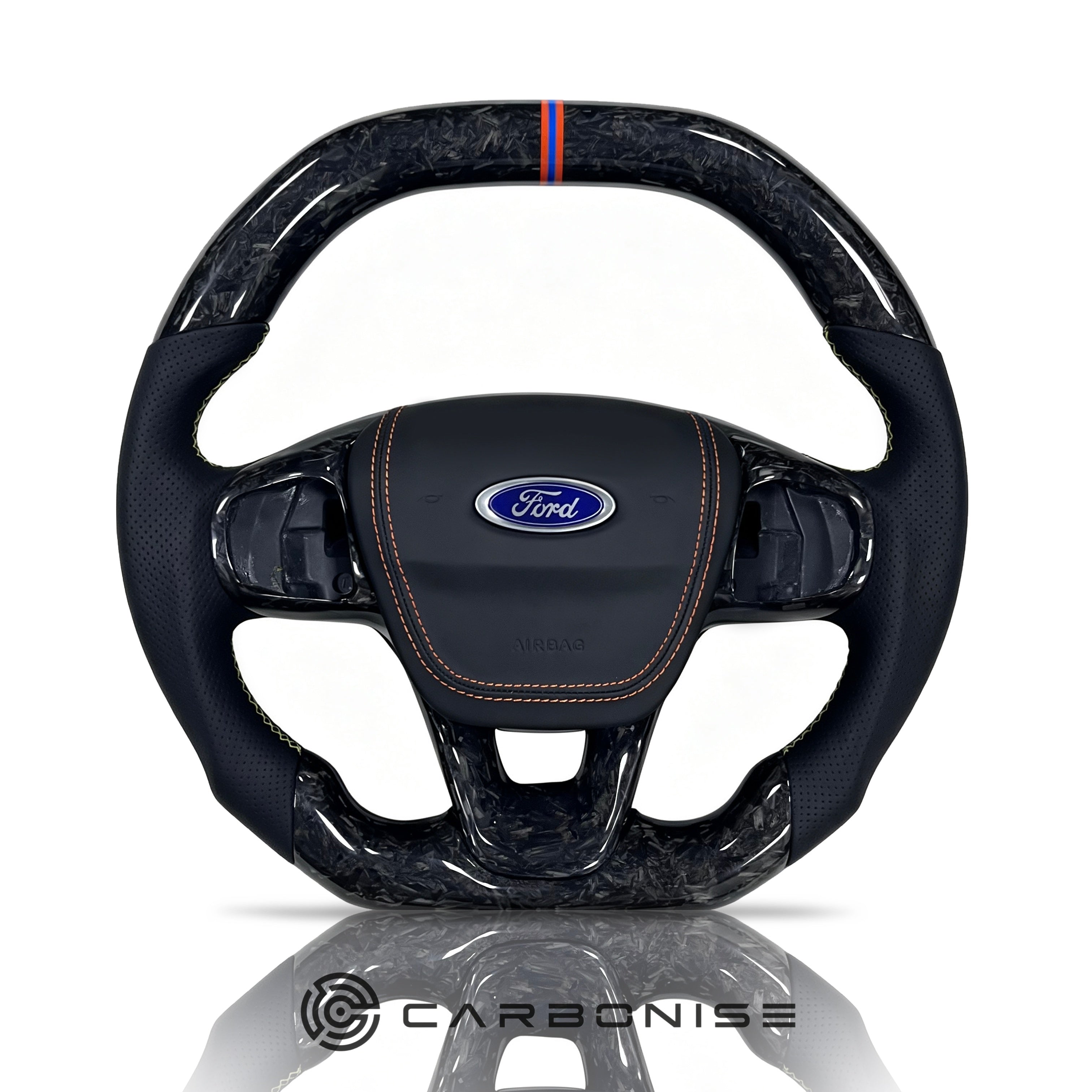 Ford Steering Wheel (Forged Carbon+Perforated Leather) @4