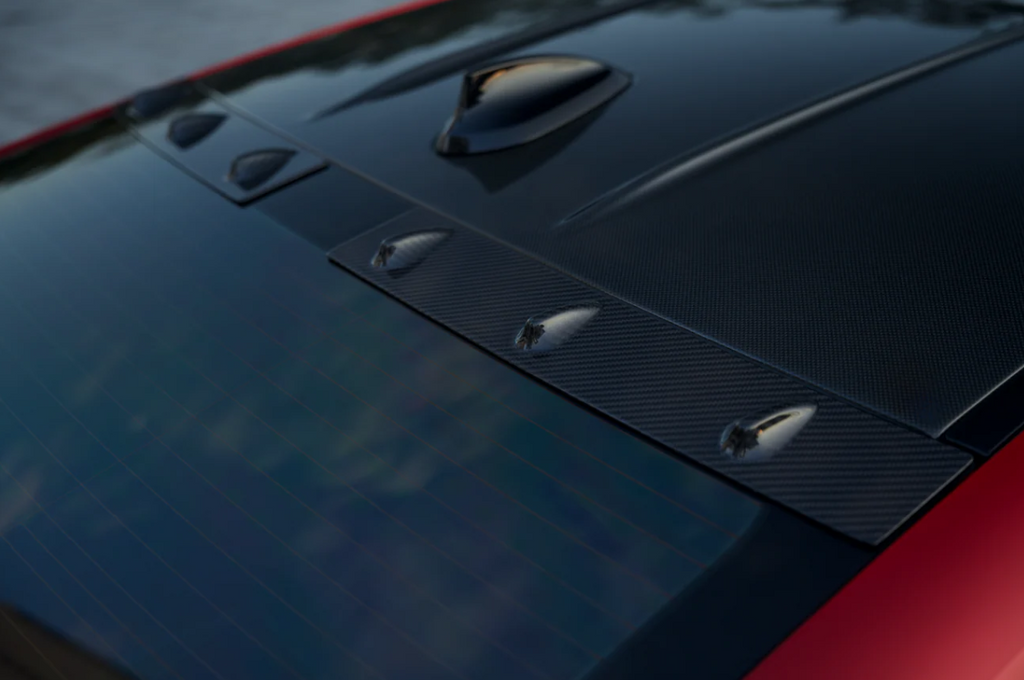 Karbel-Dry Carbon Fiber X Roof Spoiler Vortex Generator for BMW M4 G82 2021-ON & 4 Series G22 M440i 430i 2020-Onwards