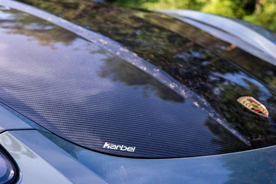 Karbel-Dry Carbon Double-sided Hood Bonnet for Porsche 981 & 991 & 718 Pre-preg Carbon Fiber