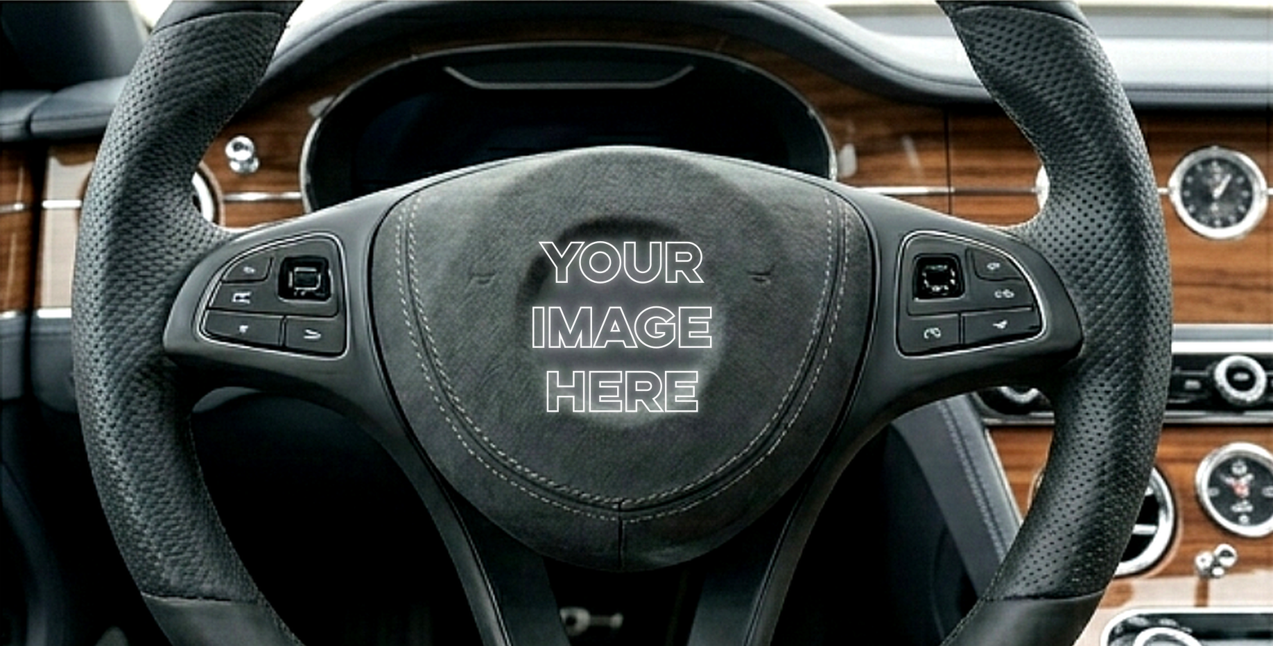 Custom Airbag Cover with Personalised Image | Made to Order