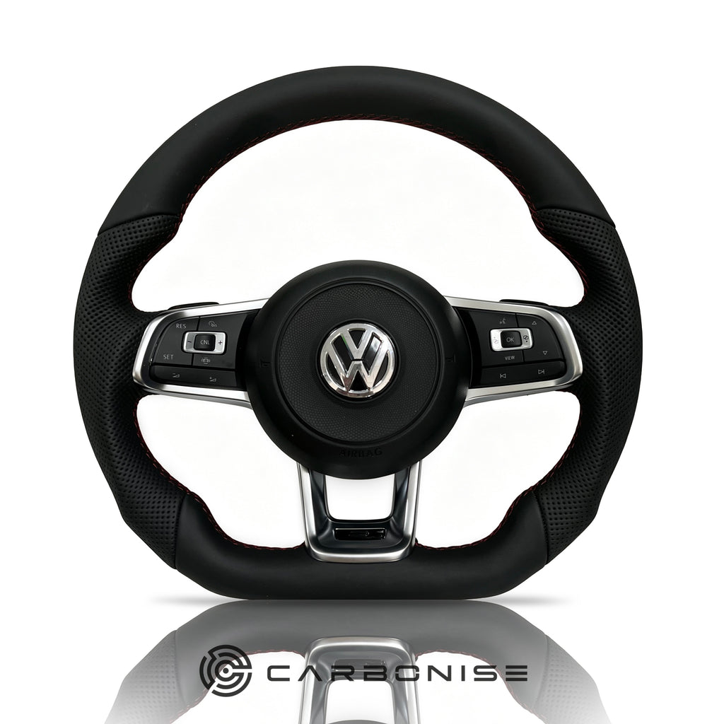 Volkswagen Golf Steering Wheel (Smooth Leather+Perforated Leather) #04