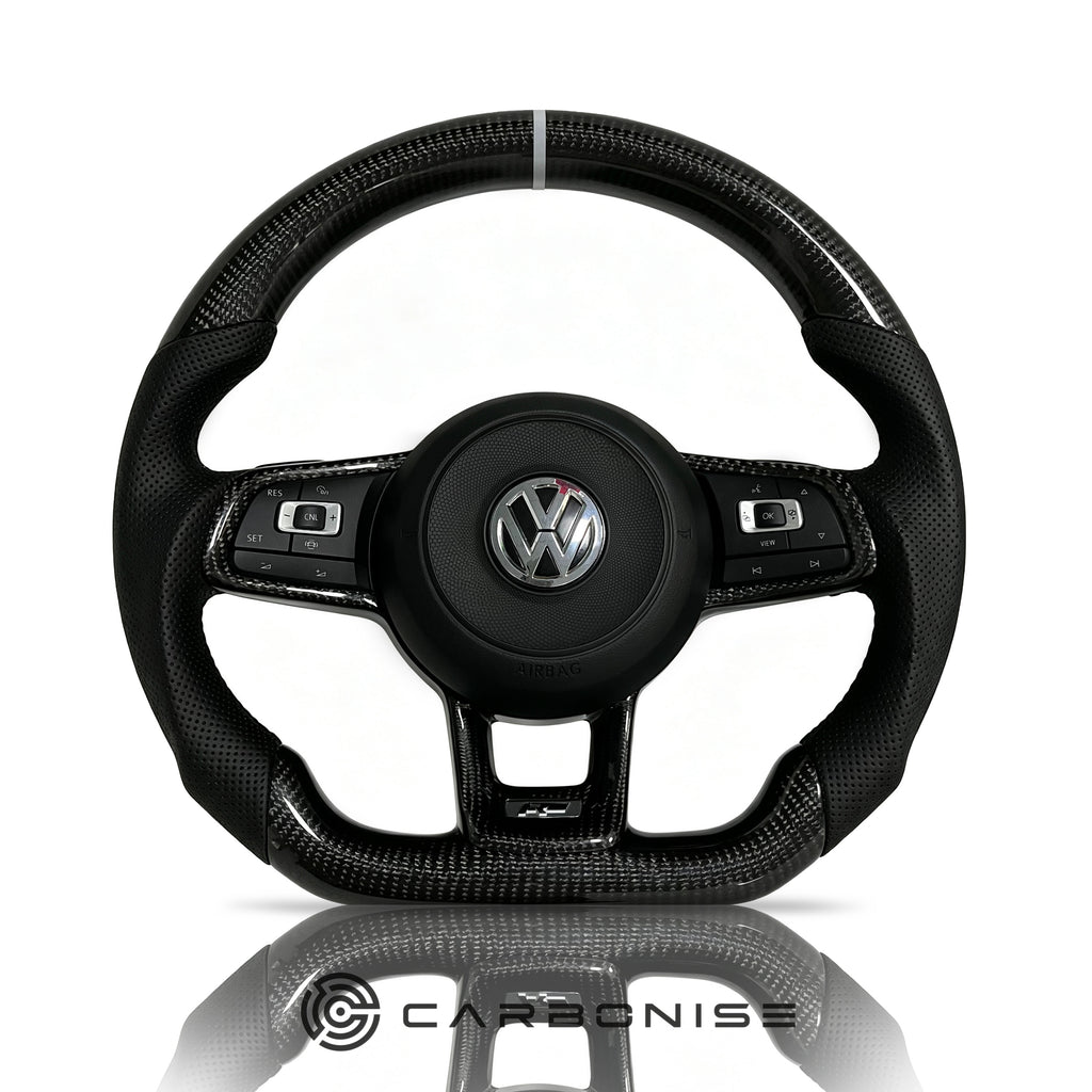 Volkswagen Golf Steering Wheel (Carbon Fiber+Perforated Leather) #06