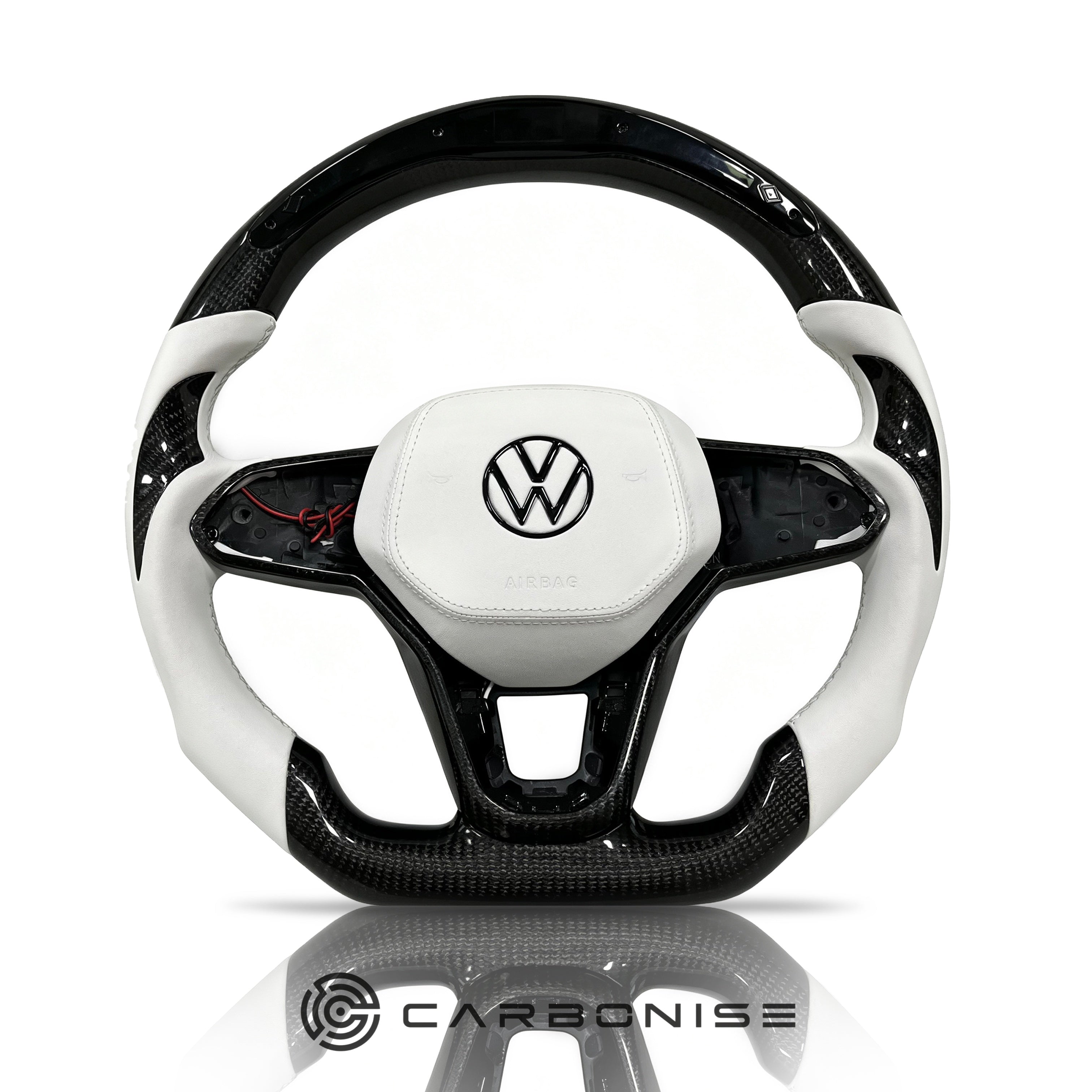 Volkswagen Golf Steering Wheel (Carbon Fiber+Smooth Leather) #07