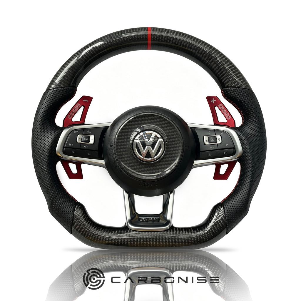 Volkswagen Golf Steering Wheel (Carbon Fiber+Perforated Leather) #09