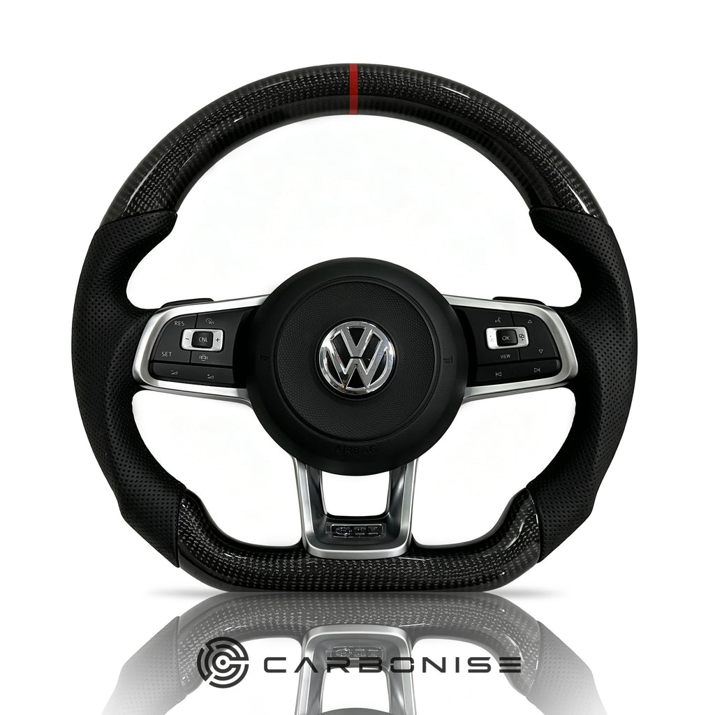 Volkswagen Golf Steering Wheel (Carbon Fiber+Perforated Leather) #14
