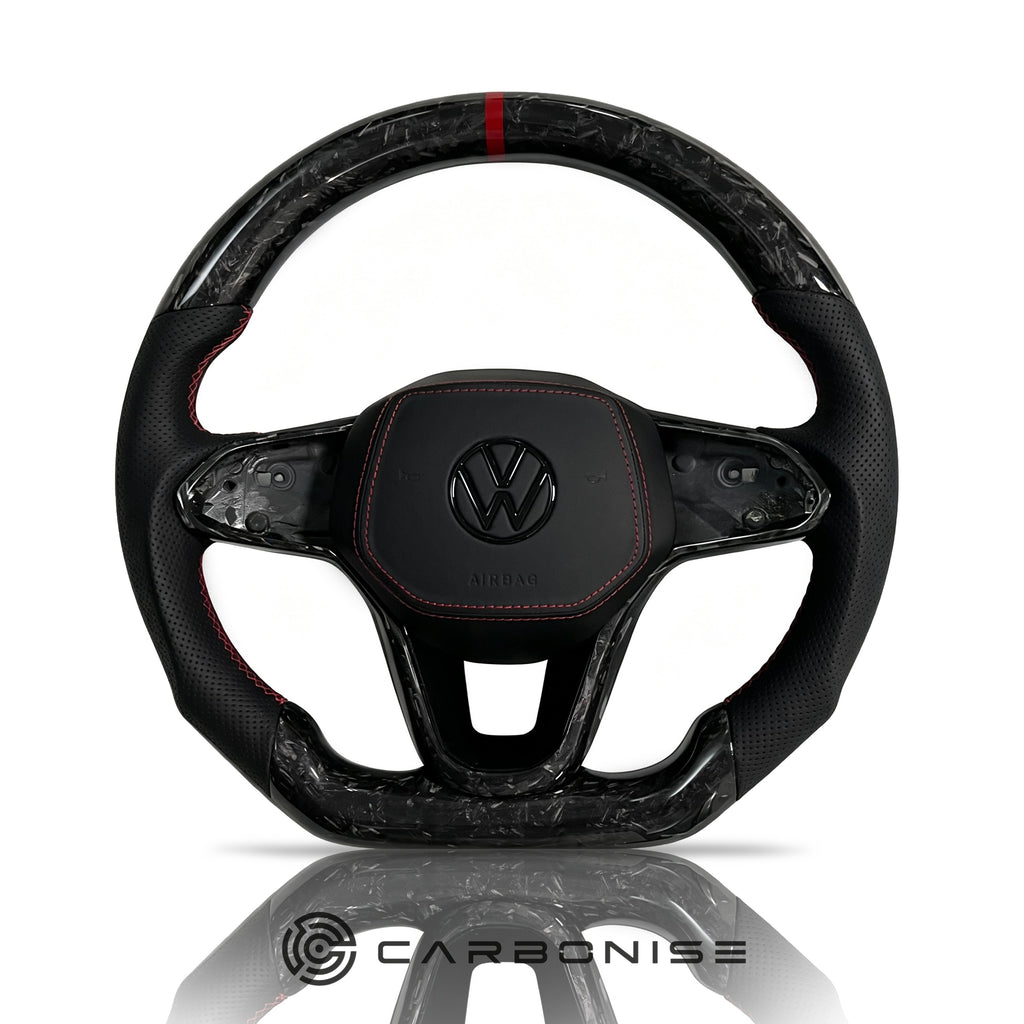 Volkswagen Golf Steering Wheel (Forged Carbon Fiber+Perforated Leather) #18