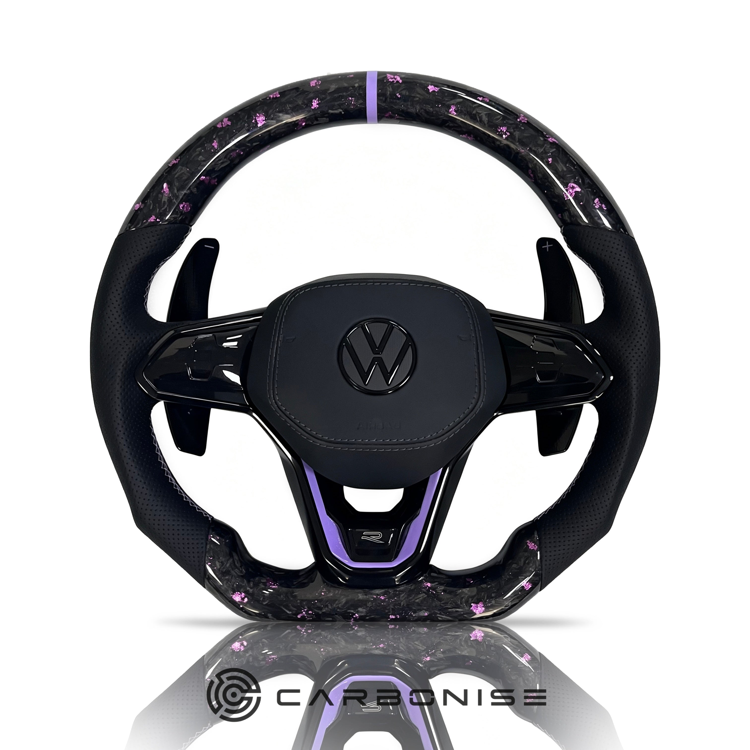 Volkswagen Golf Steering Wheel (Forged Carbon Fiber+Perforated Leather) #21