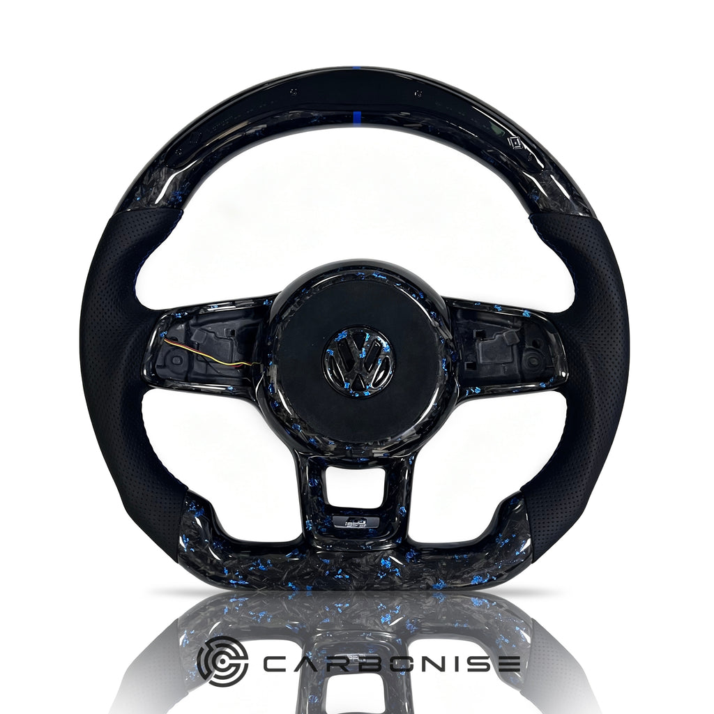 Volkswagen Golf Steering Wheel (Forged Carbon Fiber+Perforated Leather) #25
