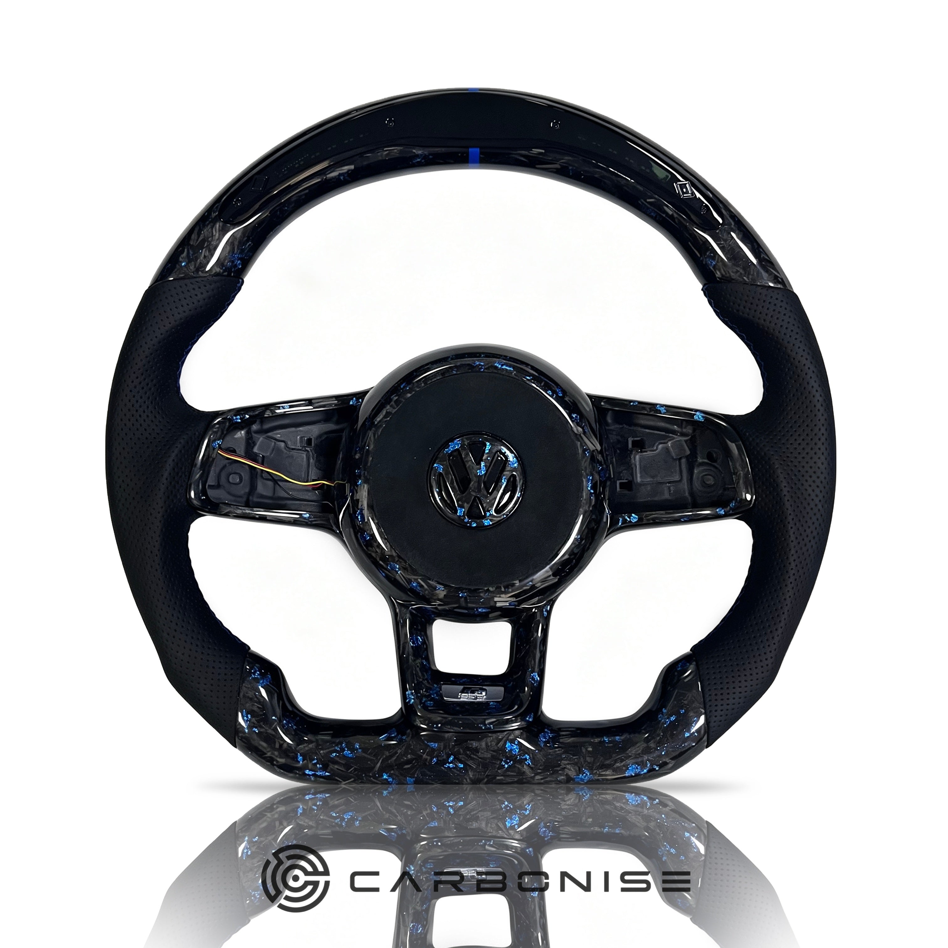 Volkswagen Golf Steering Wheel (Forged Carbon Fiber+Perforated Leather) #25